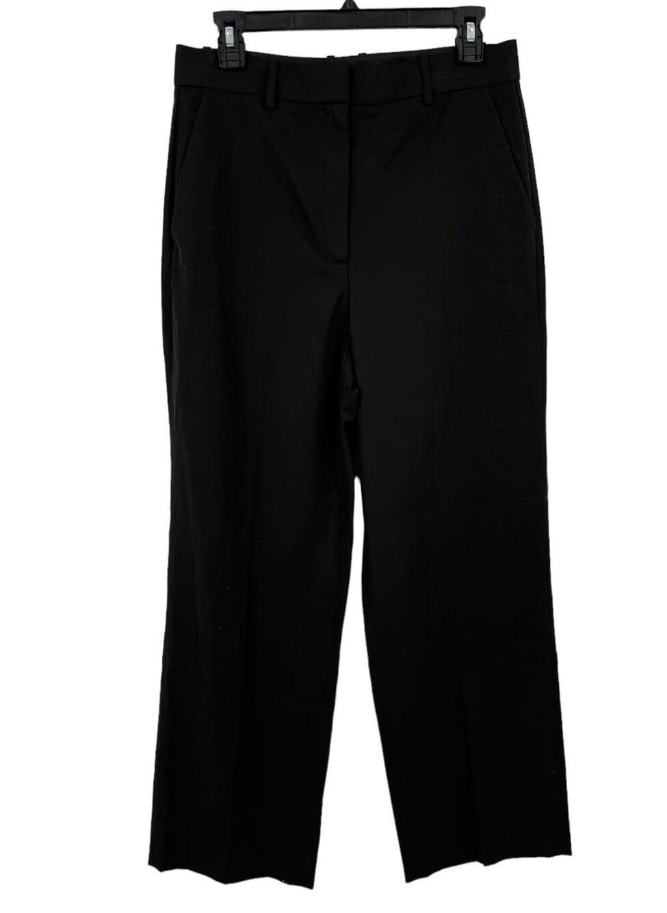 Theory pants high waisted straight leg black size 8